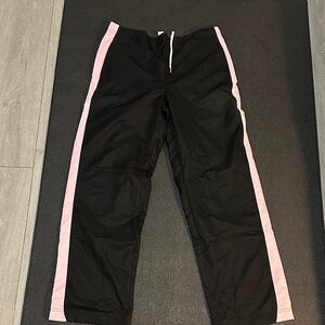 Lady foot locker Black and Pink Track Pants size large